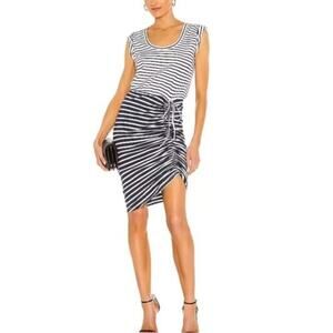 Veronica Beard Jeans Striped Tamri Dress Size: L